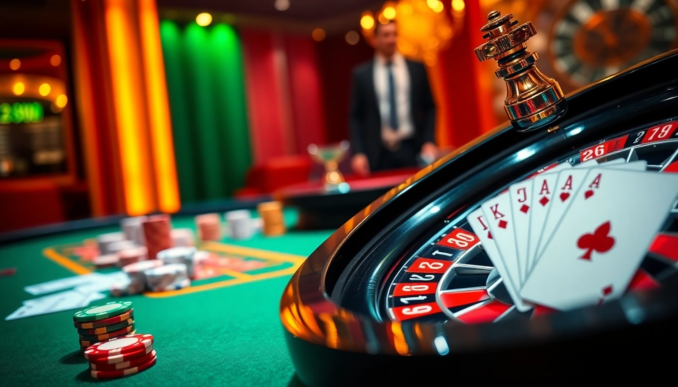 Gamblers enjoying a thrilling roulette game at DH88 casino, highlighting excitement and high stakes.