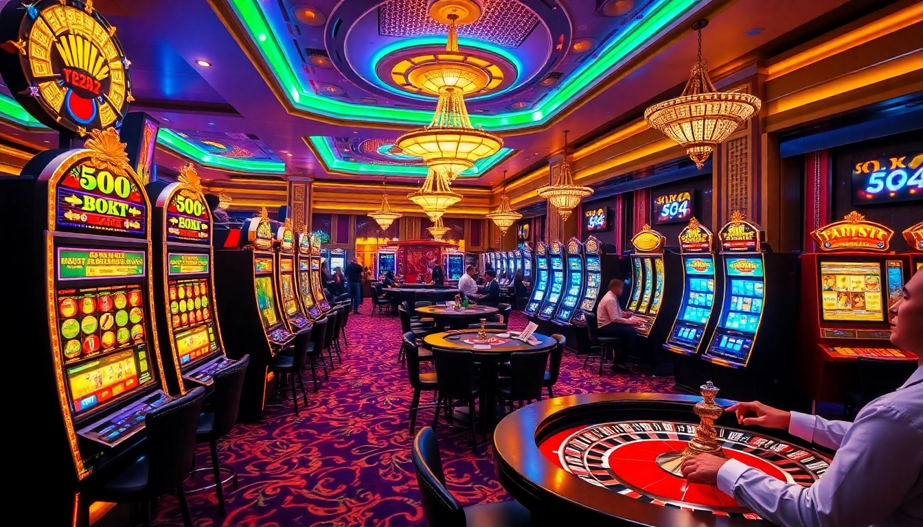 Experience thrilling gaming action at https://slot365.cx/ with vibrant casino visuals.
