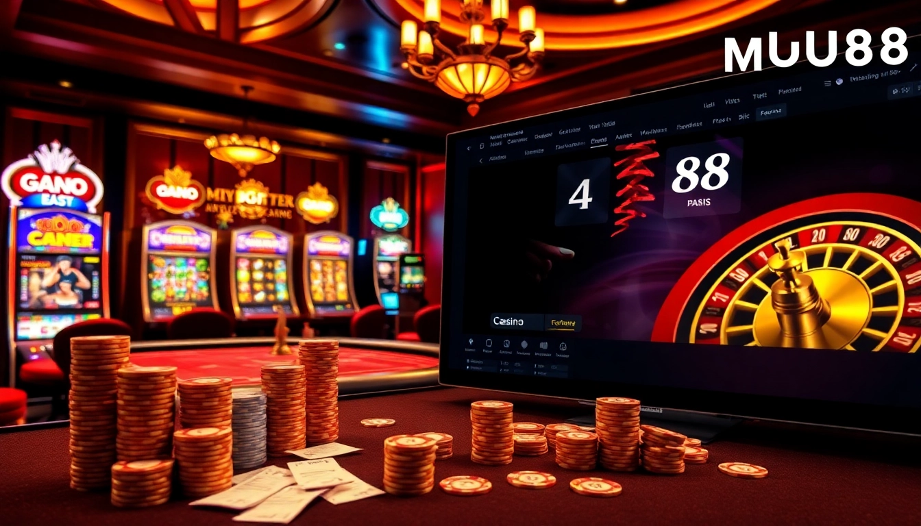 Experience the excitement at MU88 with thrilling casino games and vibrant betting action.