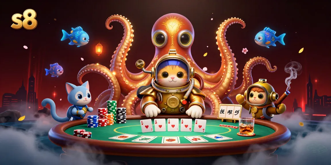 Bet on s8 to feel the thrill of winning with a kraken and cartoon characters.