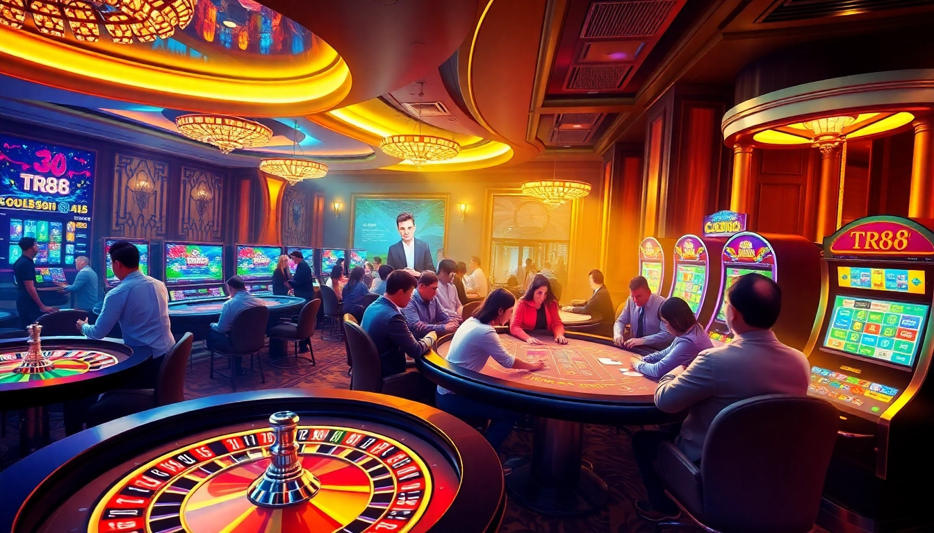 Play tr88 and win big at an exciting luxury casino filled with vibrant slots and tables.