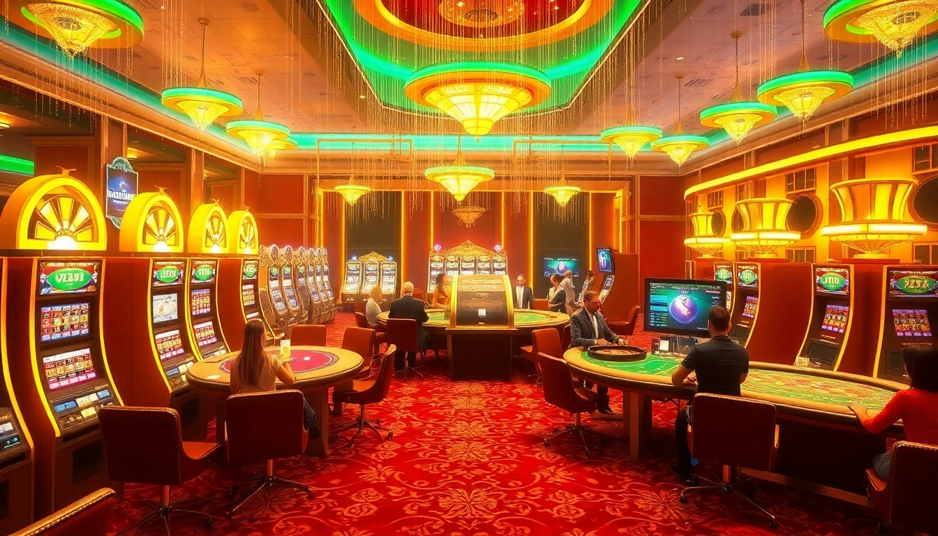 Experience thrilling gameplay at https://w188.today/ with vibrant casino tables and excited players.