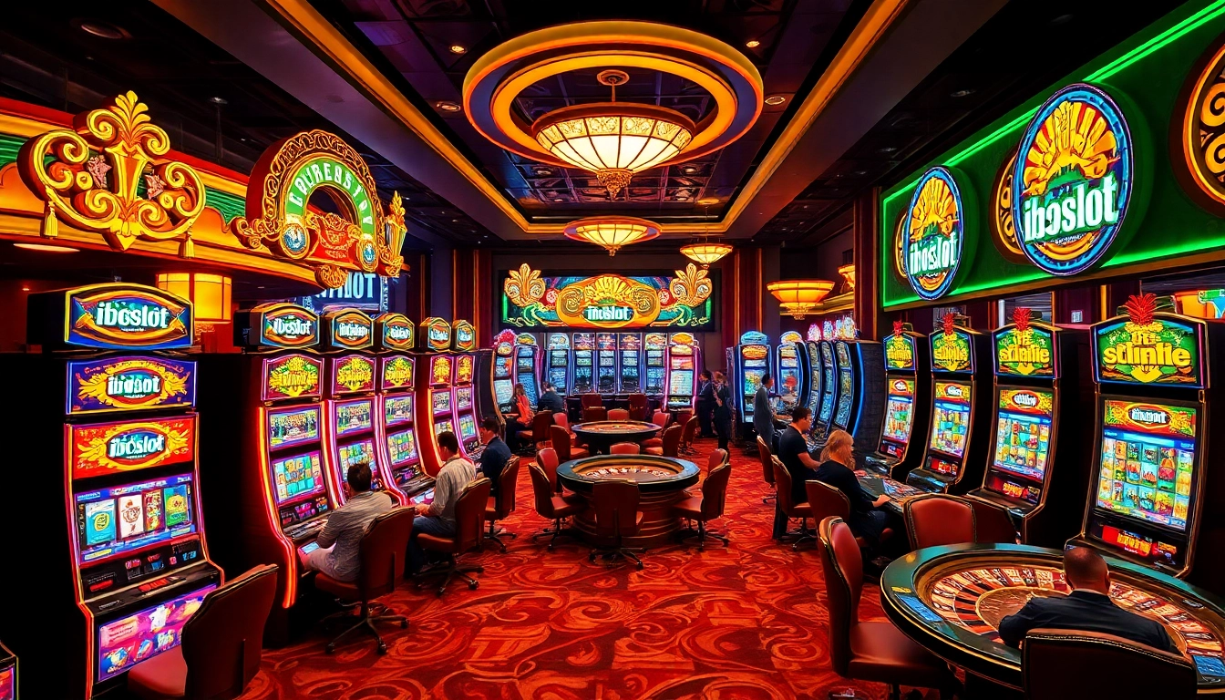 Experience high-stakes action at iboslot with vibrant slot machines and engaging casino games.
