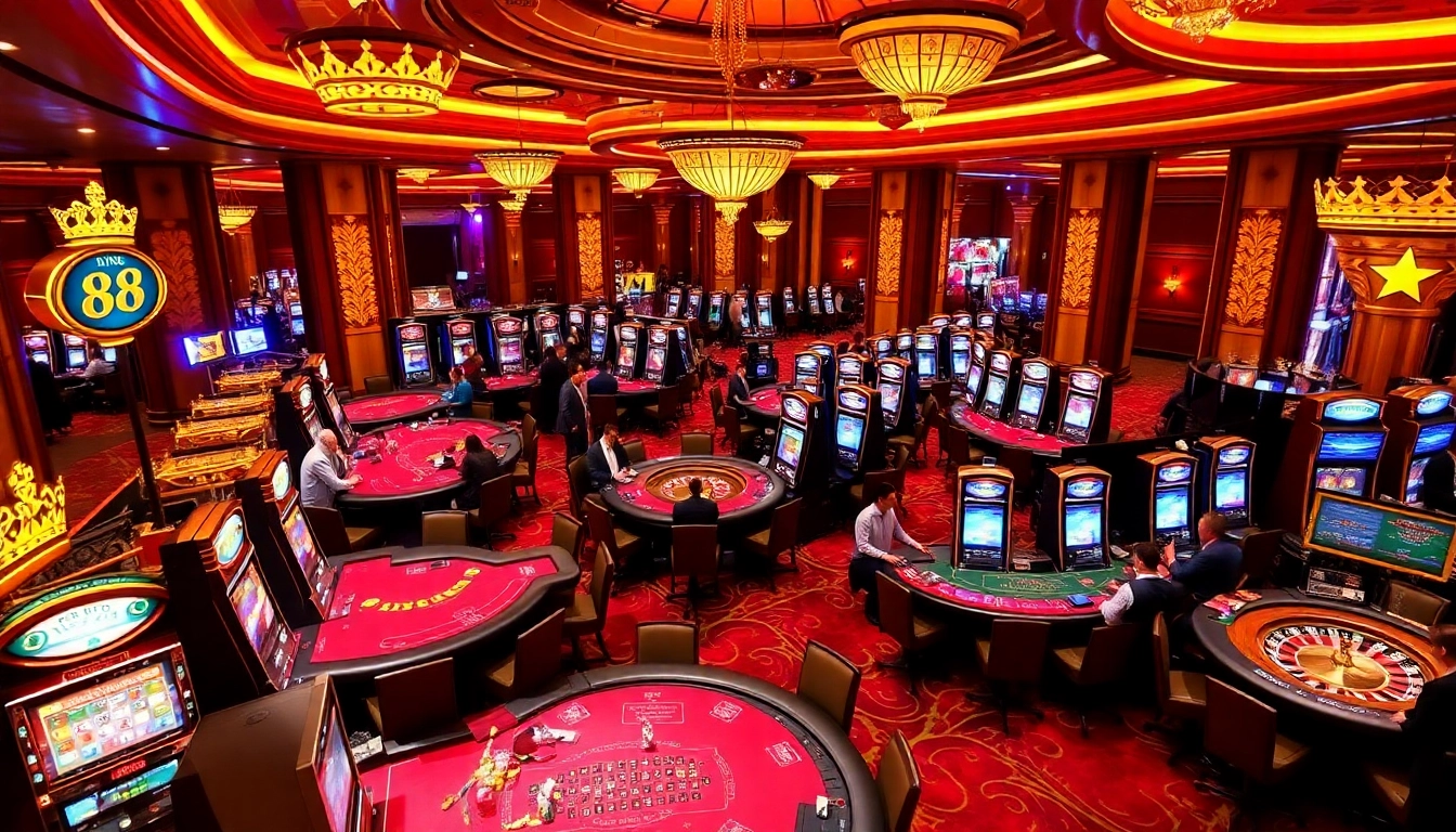 Players enjoying high-stakes games at king 88 casino, reveling in the thrill of winning.