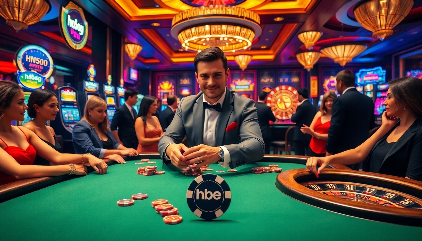 Experience the thrill of hb88 at a luxurious high-stakes poker table with players strategizing their bets.