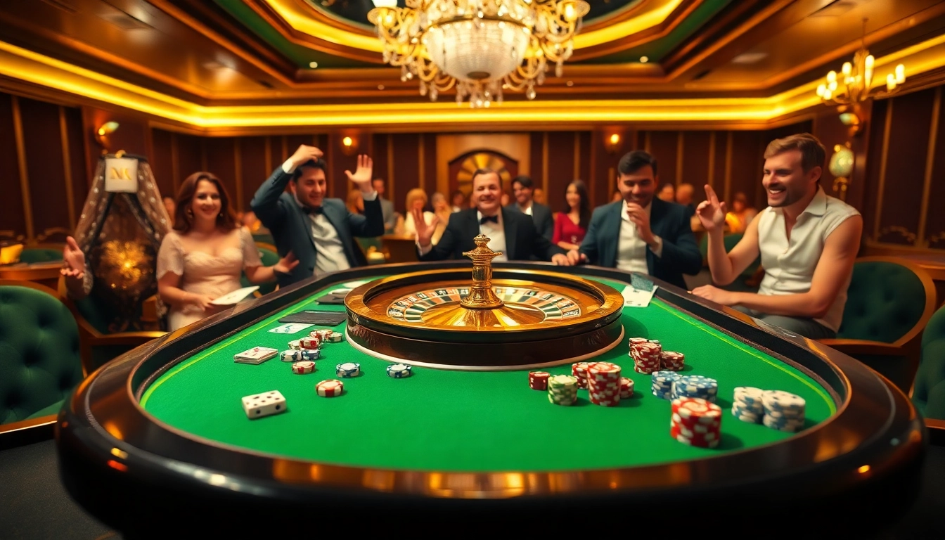 Experience the thrill of MK8-themed gambling with poker chips and a roulette wheel in a luxury casino.