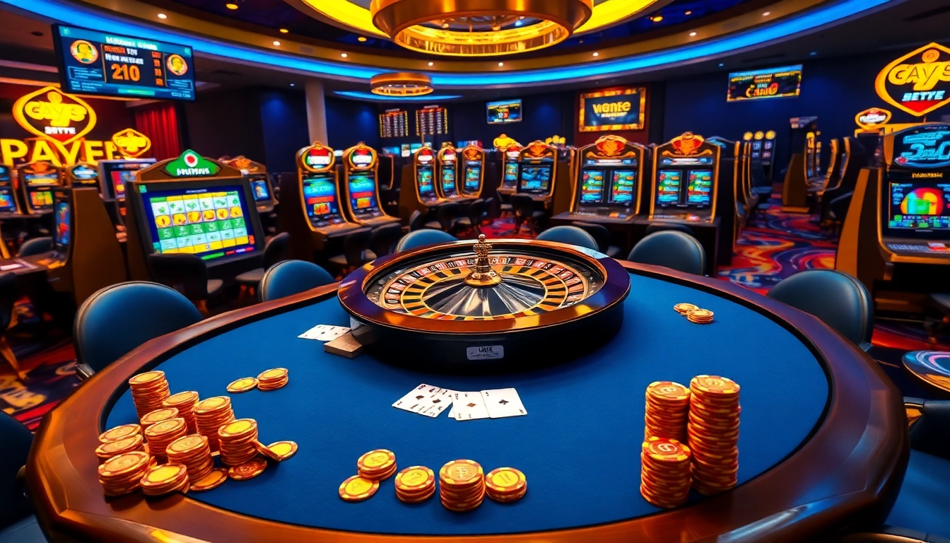 Engage in thrilling gameplay at https://5gbetbr.com.br/ with vibrant casino tables and exciting slot machines.