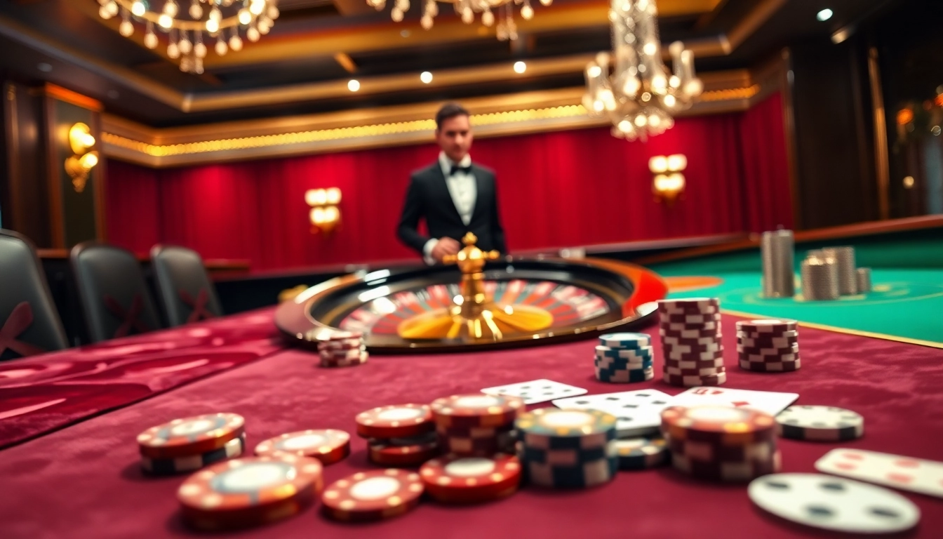 Experience thrilling gameplay at https://789p.gives/ with an elegant gaming table and vibrant casino atmosphere.