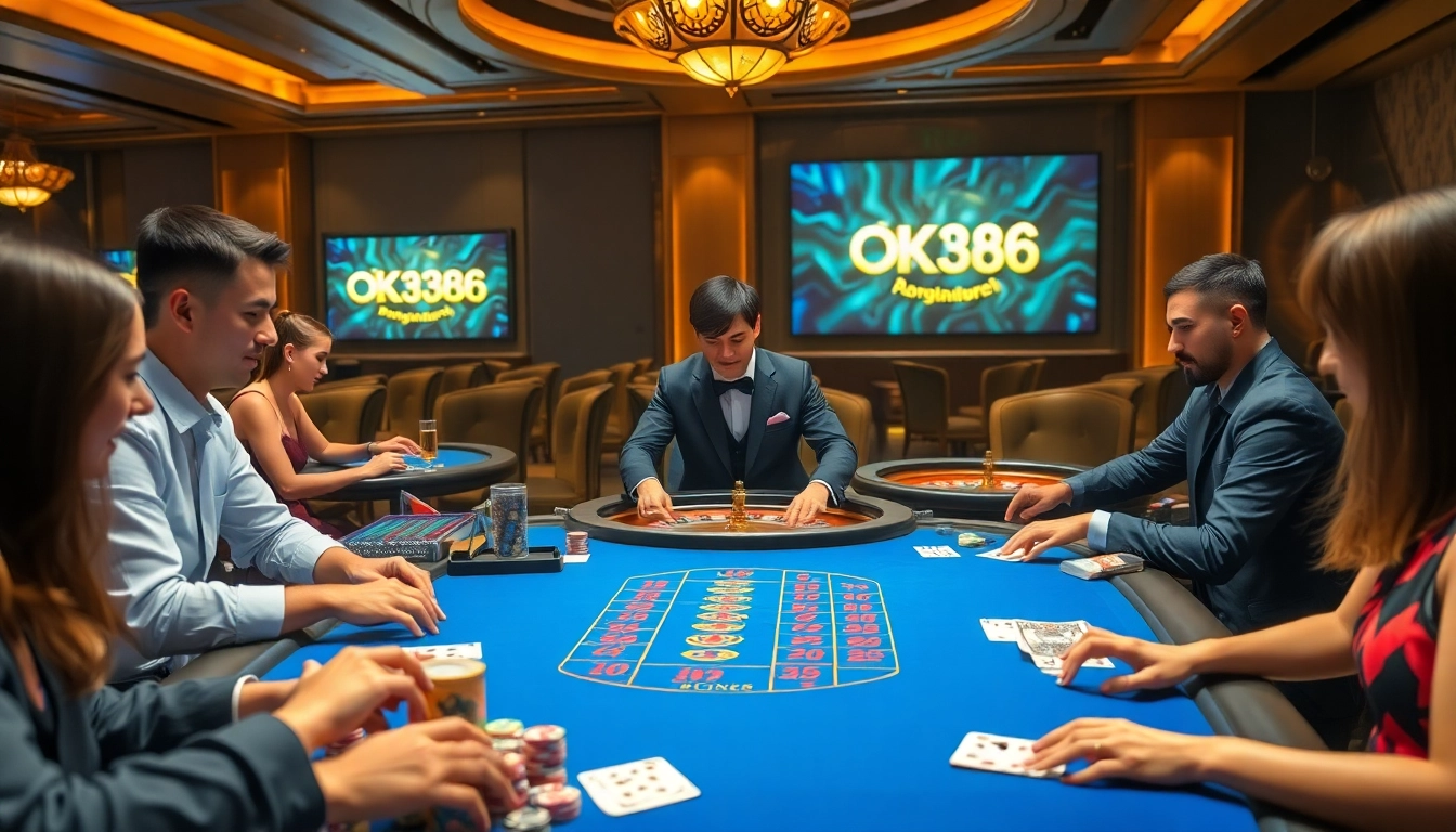 Engage in thrilling games at https://ok8386.autos/ featuring vibrant casino tables and professional dealers.
