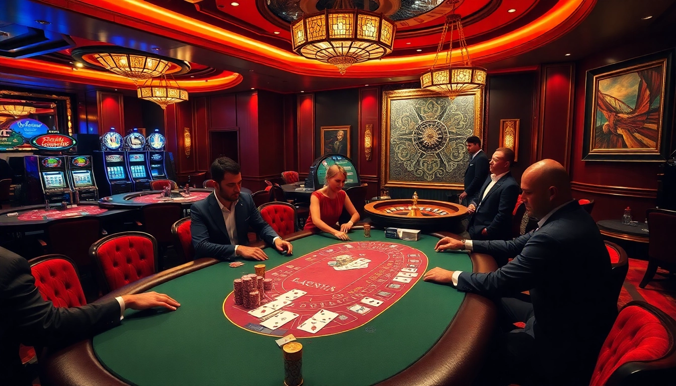 Players enjoying a thrilling game of blackjack at XX88 casino table.
