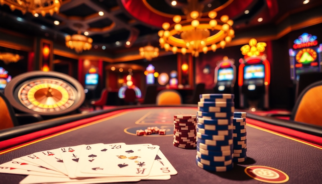 Experience thrilling action at https://xin88hv.site/ with vibrant casino tables, cards, and exciting gaming elements.