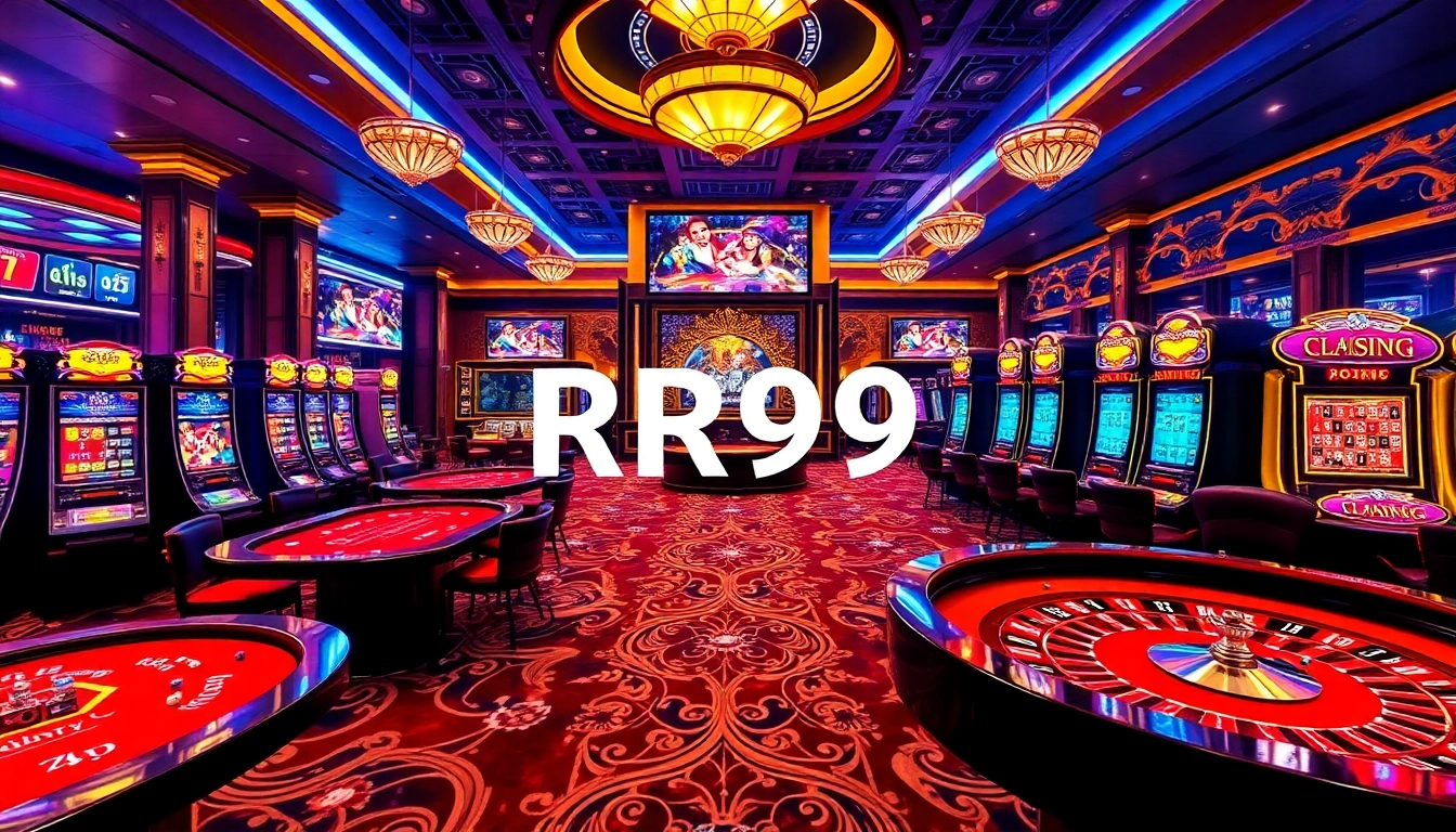 Experience the thrill at RR99 Casino with live tables and vibrant gaming slots.