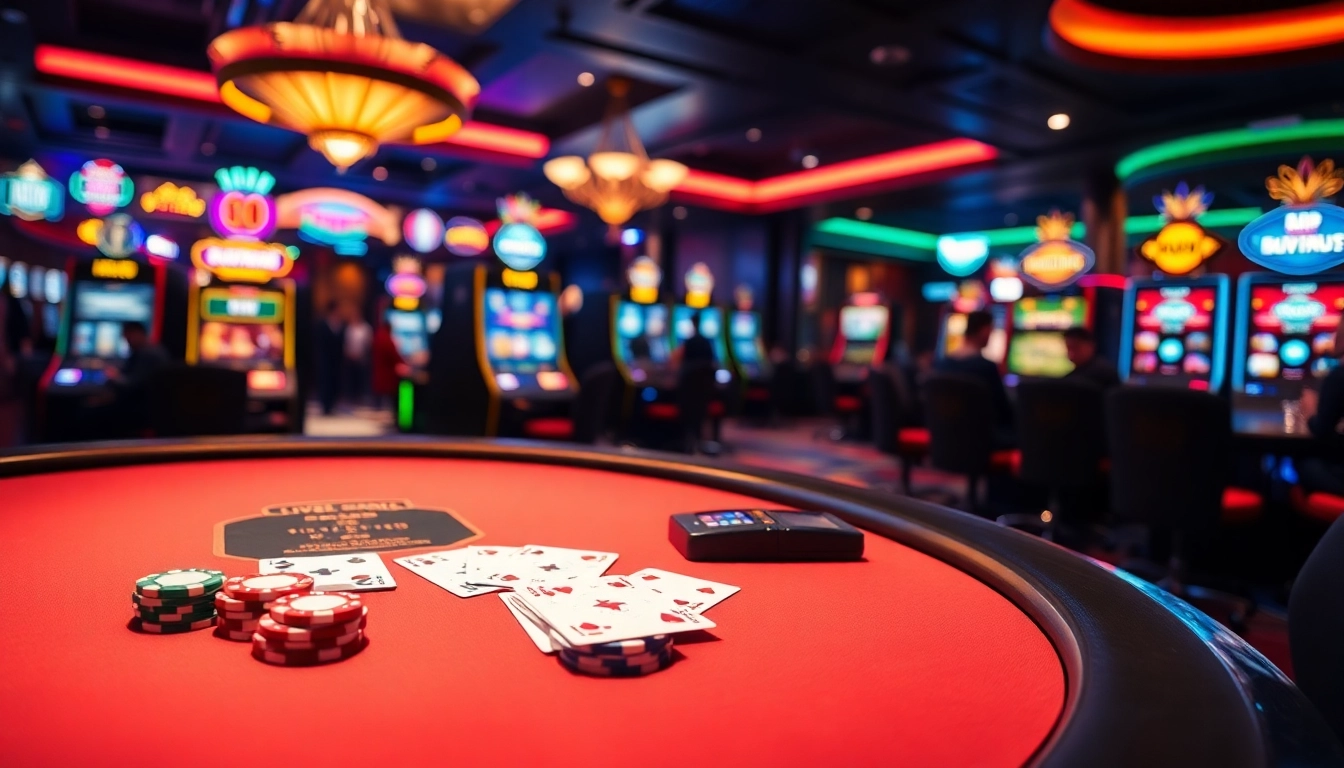 Play at https://888neww8.com/ with exciting poker chips and cards on a luxury table.