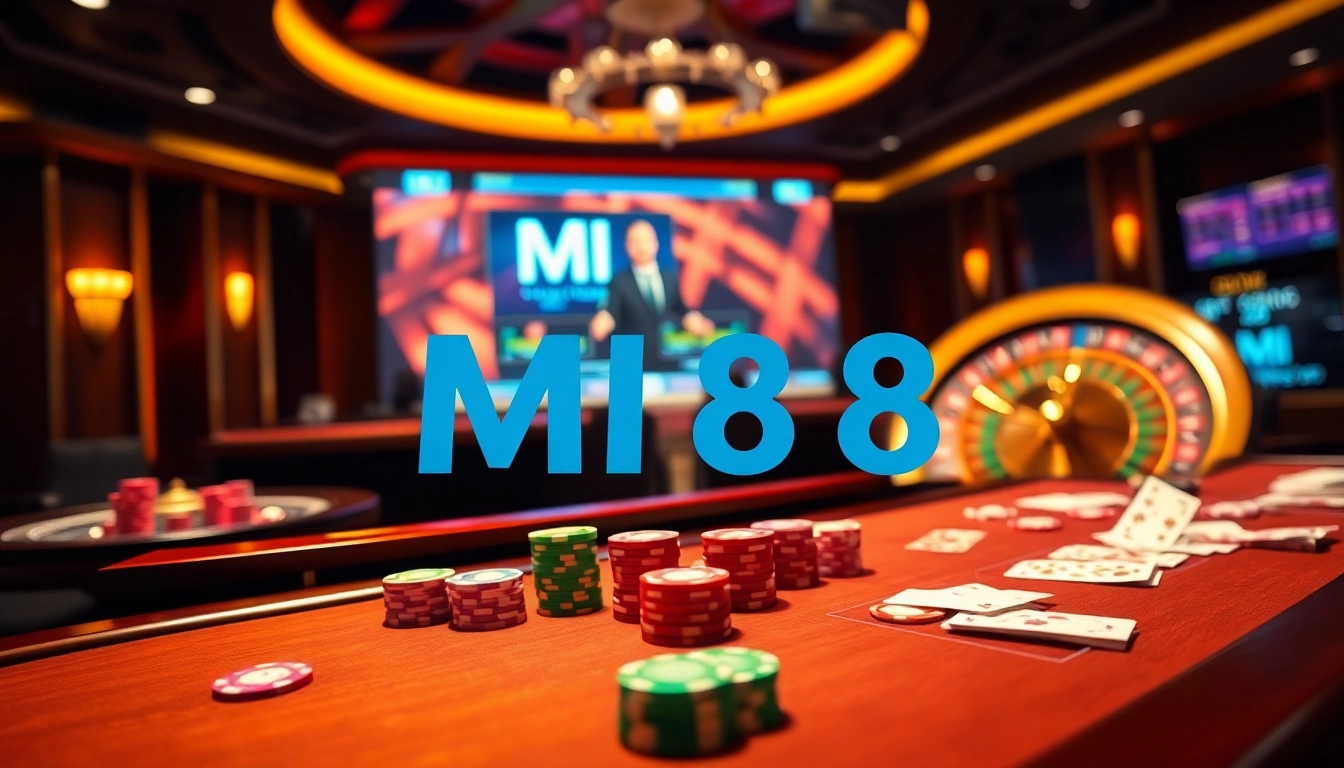 Experience thrilling games at mi88 online casino with live dealers and vibrant table settings.