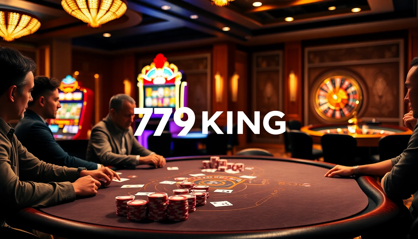 Experience thrilling poker action and excitement at 79KING Casino with vibrant gameplay and stylish decor.