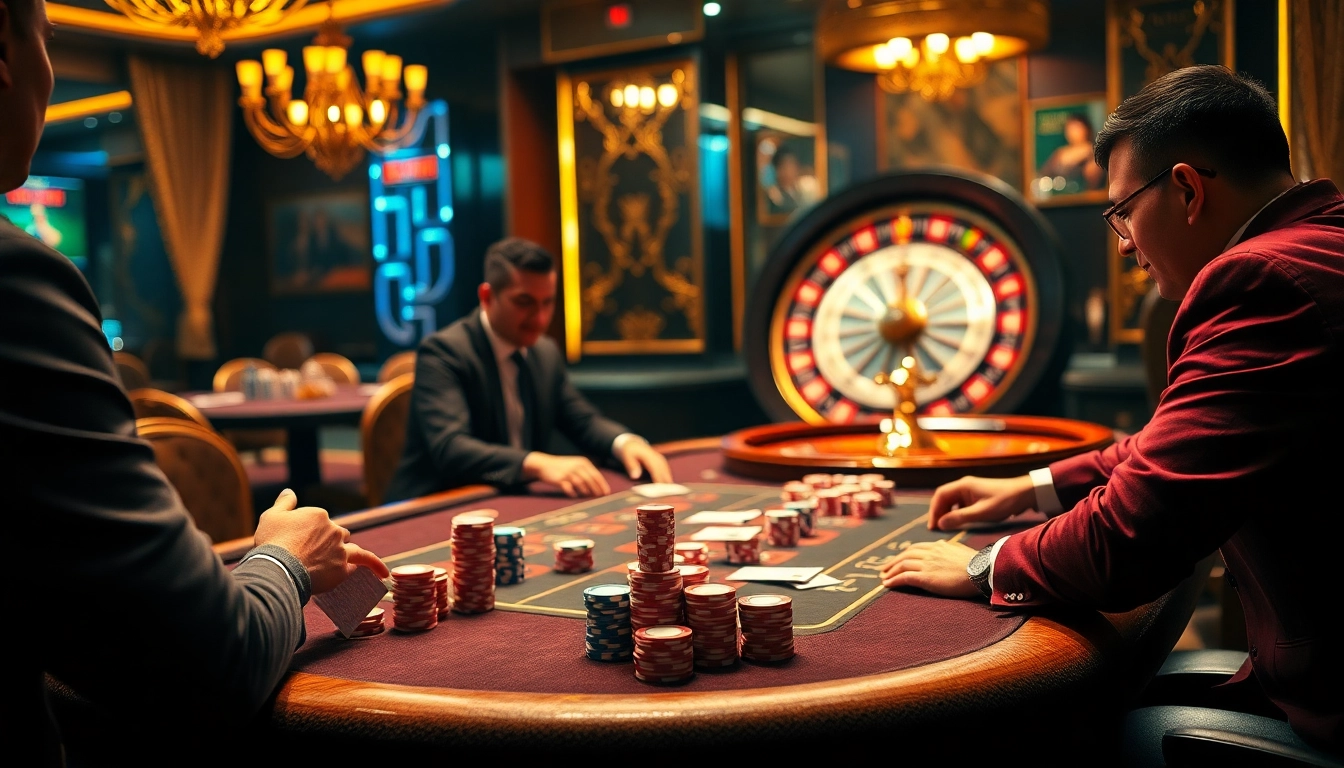 Experience thrilling gameplay at https://nk88nk.com/ with vibrant poker tables and engaging players.