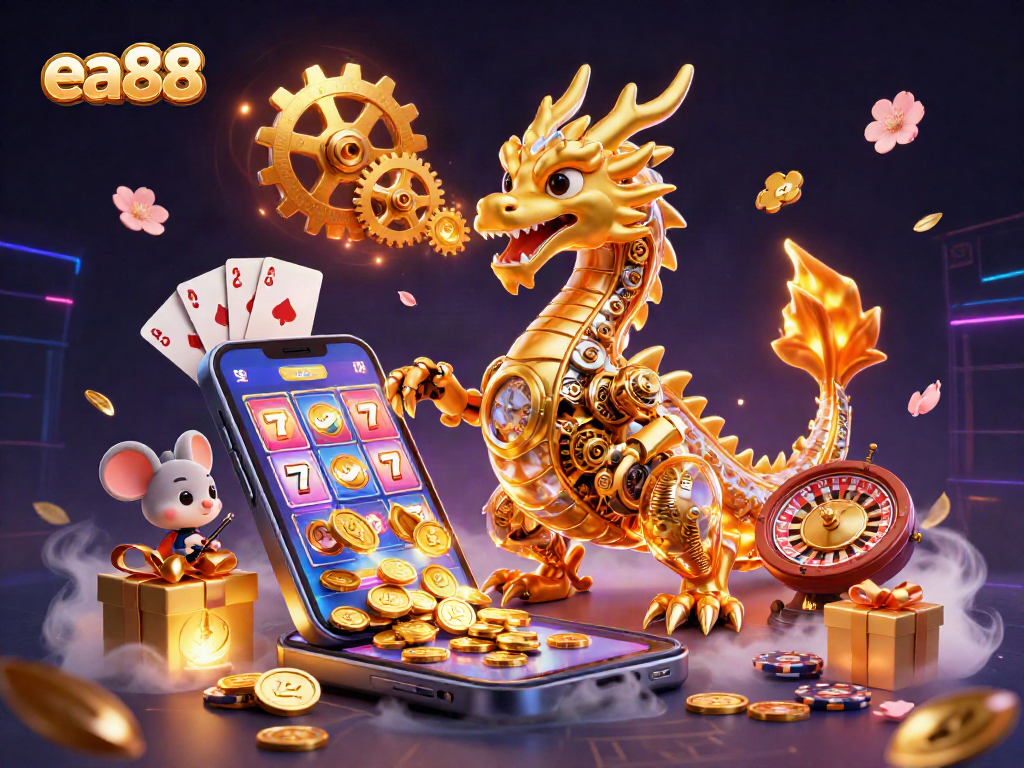 Experience ultimate gameplay at ea88 with a vibrant dragon and thrilling casino action!