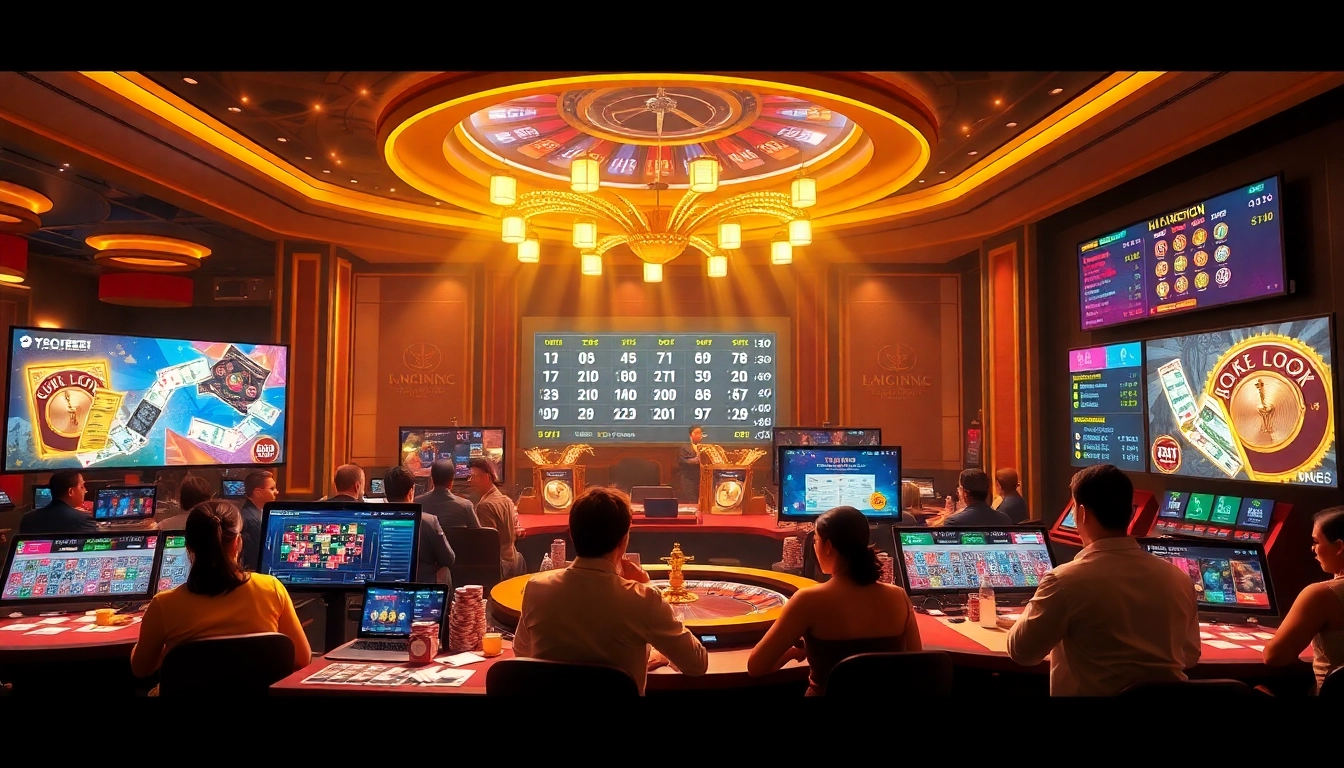 Experience the excitement of xổ số xn88 with engaging online lottery visuals, showcasing vibrant gameplay.