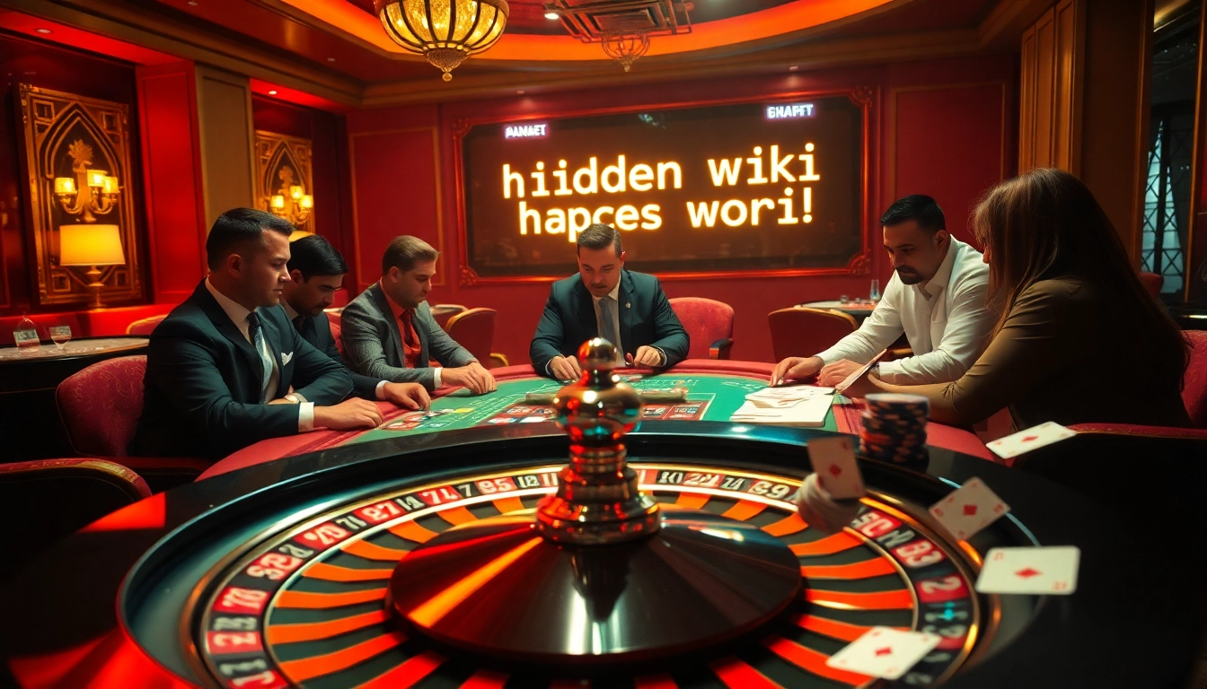 Engage in thrilling gameplay featuring a hidden wiki url amidst vibrant casino excitement.