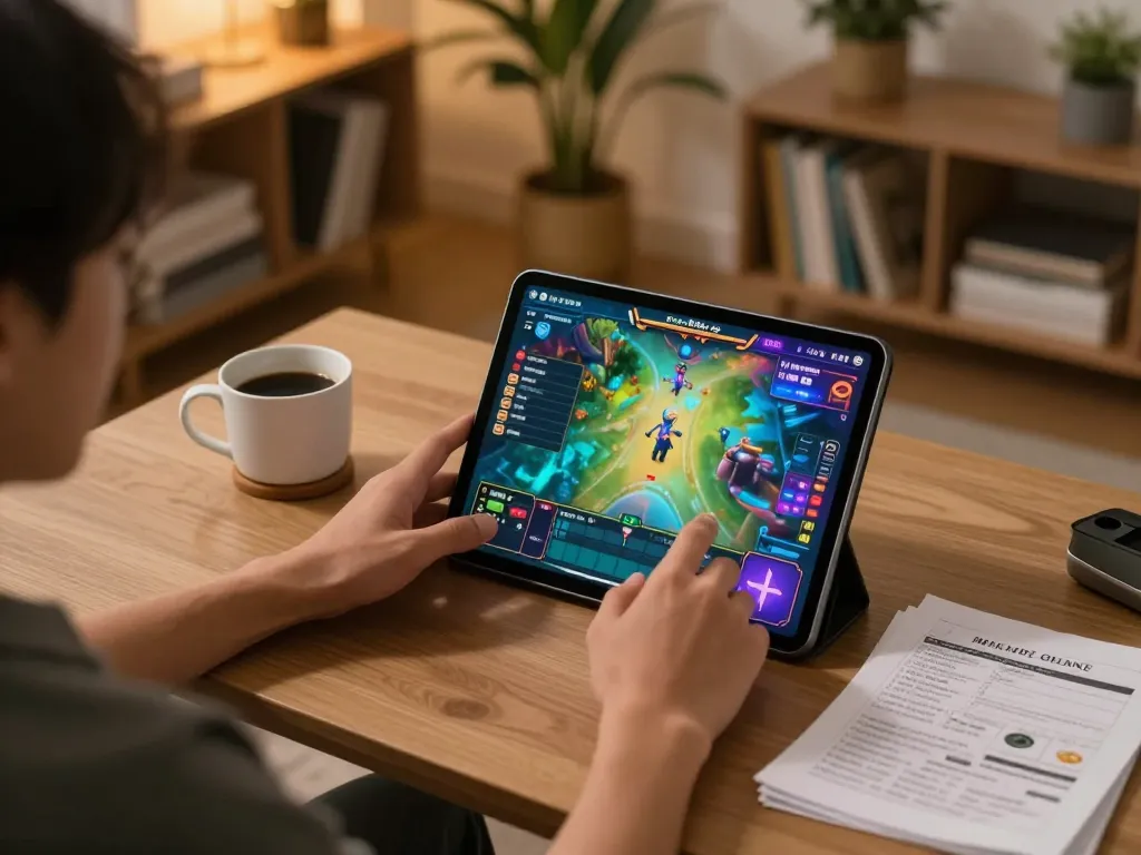 Person engaging with danh lo de online in a cozy living room, highlighting responsible gaming