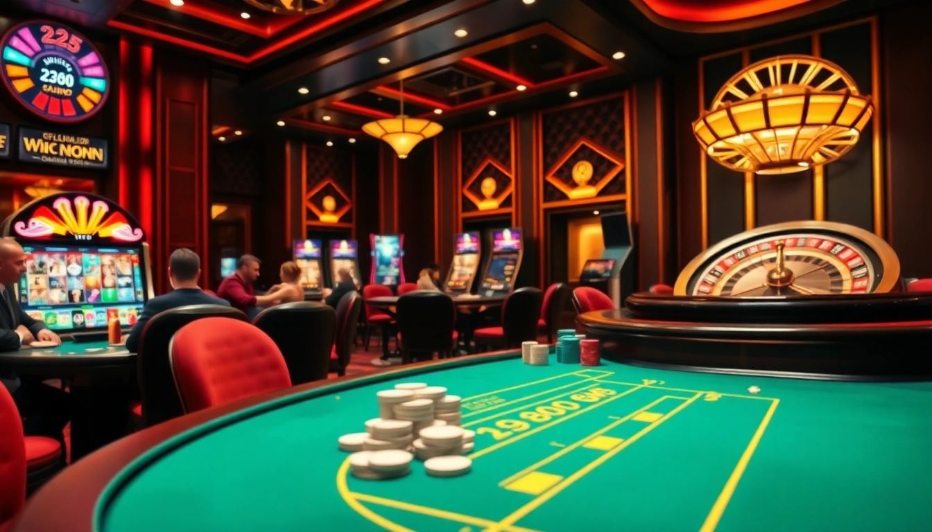 Experience the thrill of gambling at 188BET with a vibrant casino scene filled with action.