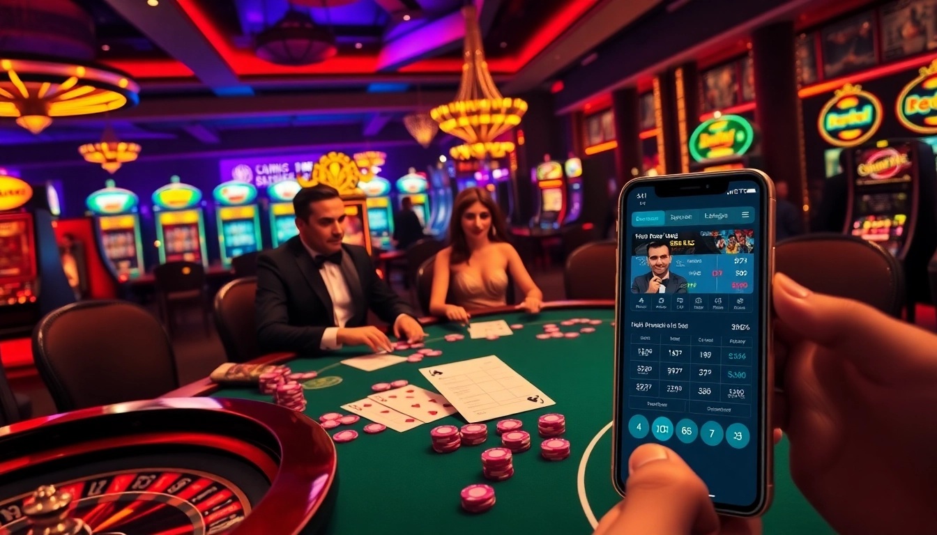 Playing at a luxurious poker table with bsport's online betting interface visible.