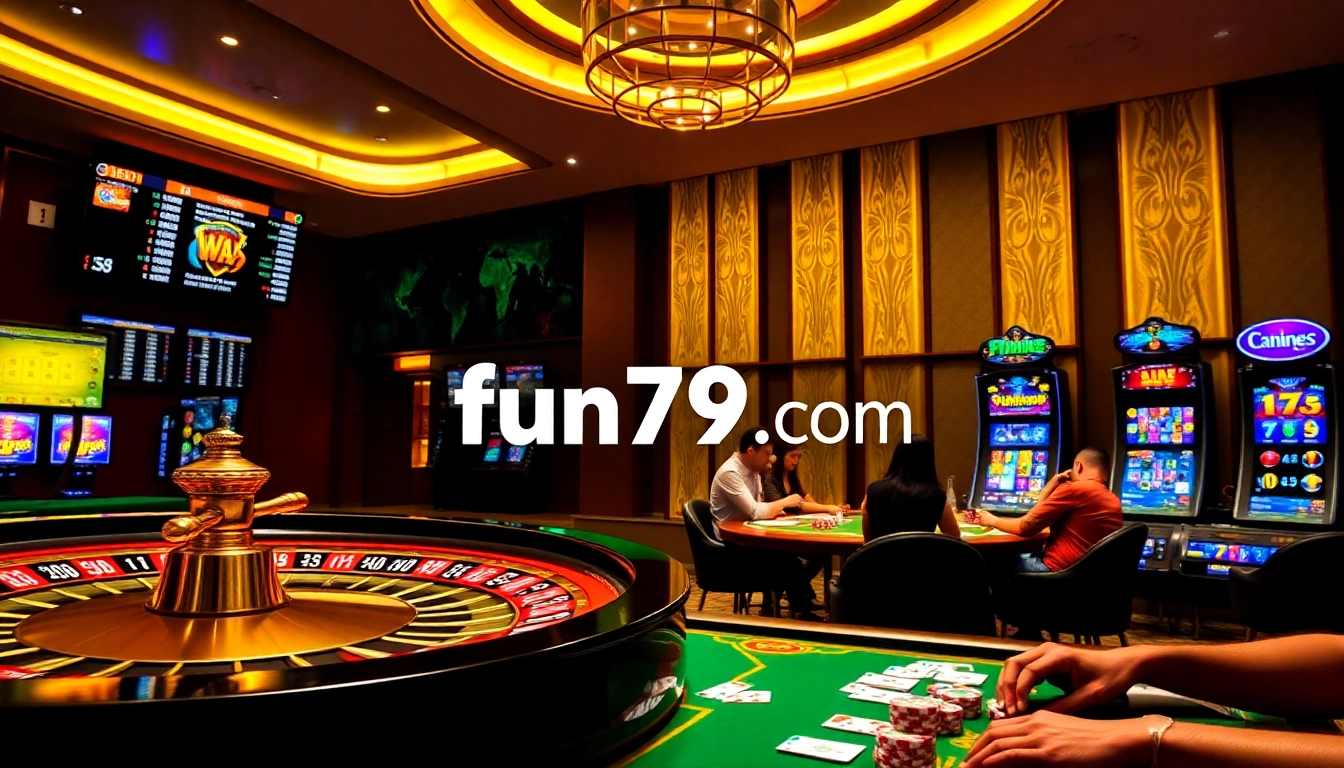 Experience thrilling gaming at fun79.com with vibrant casino tables and engaging online interfaces.