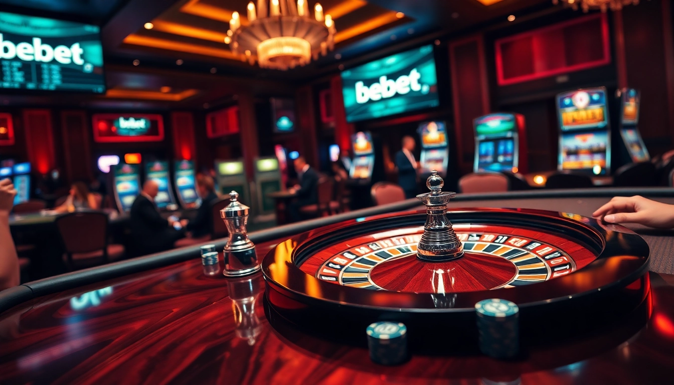Excitement in a high-stakes game at a casino featuring debet betting interfaces.