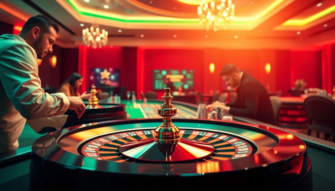 Unveil the thrilling excitement of betting at nhà cái sky88 with vibrant casino tables and poker chips.