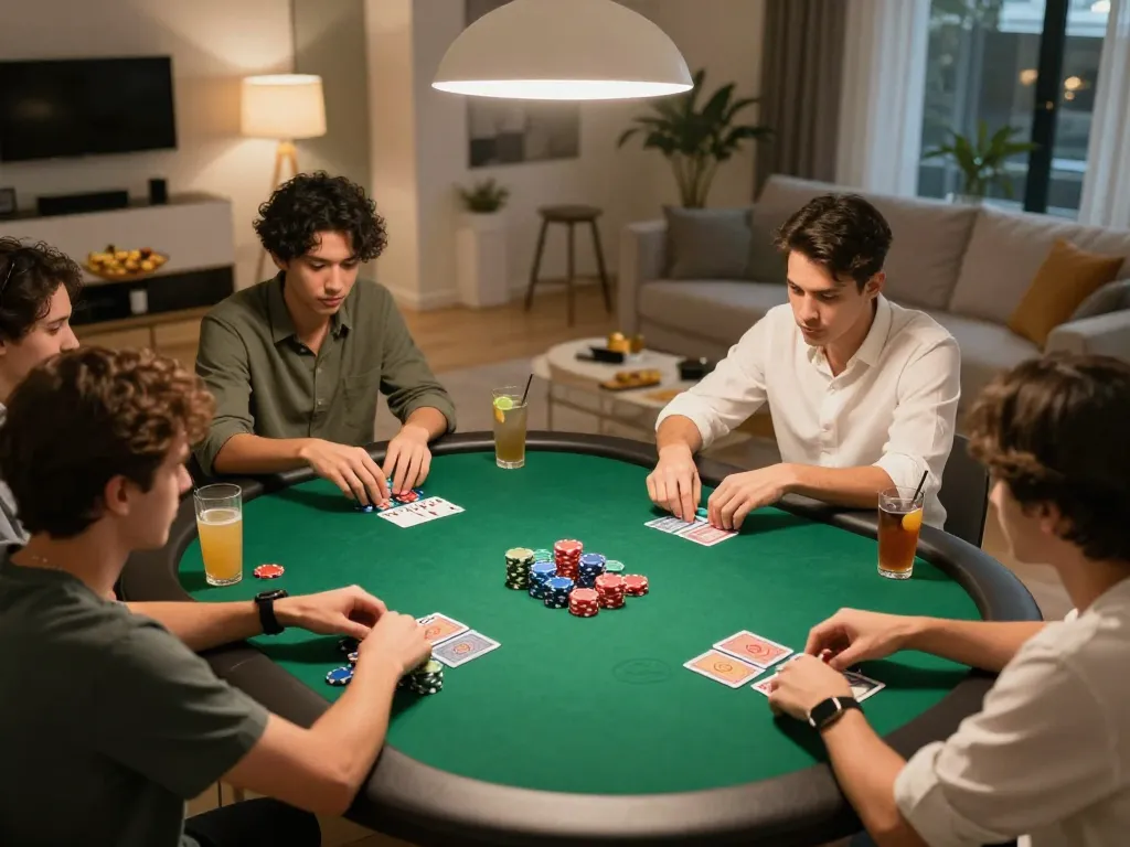 Play poker at home with friends while accessing https://go8.agency/ for thrilling gaming strategies.