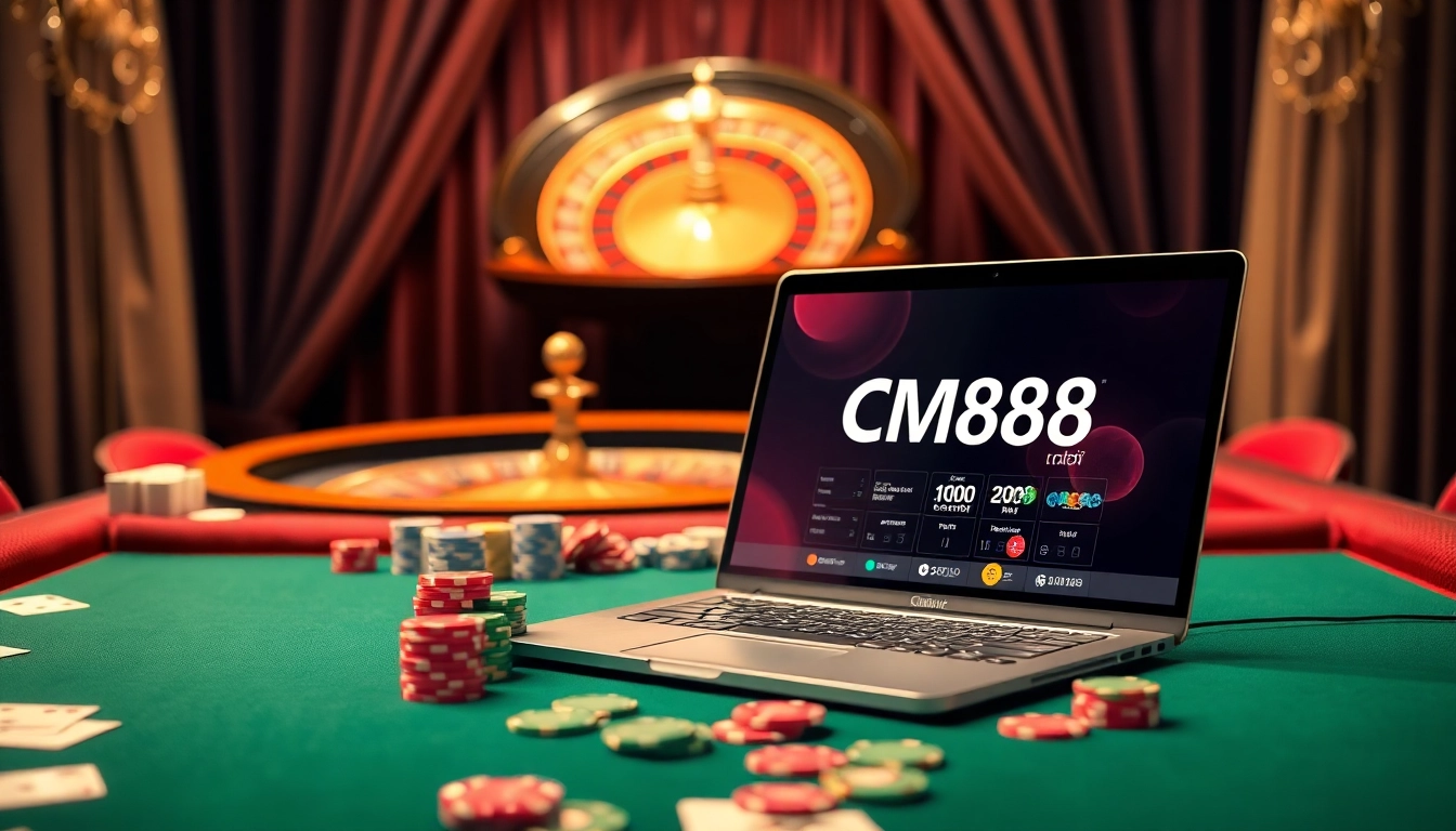 Experience high-stakes gaming with cm888 mobi, featuring vibrant casino visuals and engagement.