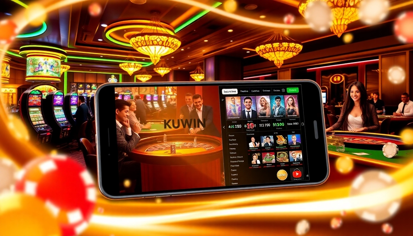 Players enjoying diverse games at KUWIN casino, showcasing excitement and engagement.