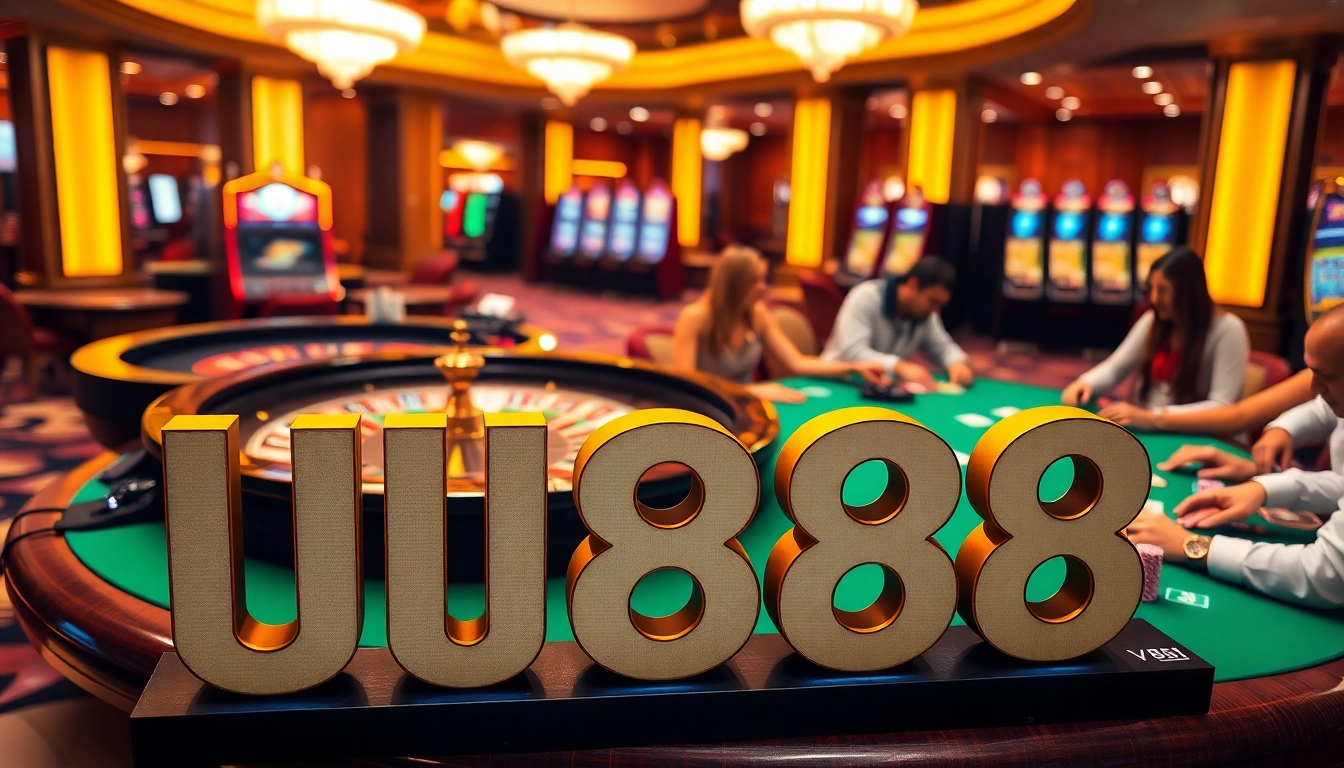 Experience the excitement of U888 with thrilling casino action at roulette and poker tables.