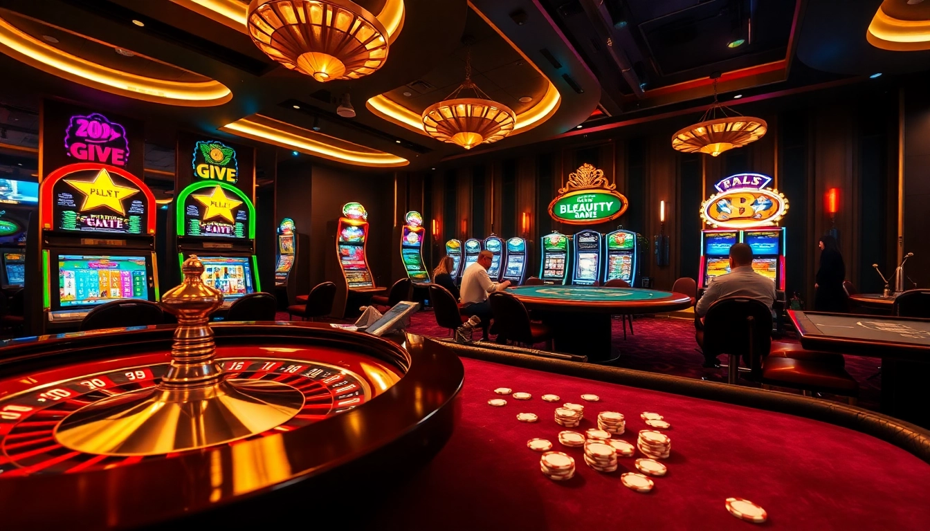 Experience thrilling gambling action at https://luck88.games/, showcasing luxury casino games and vibrant slot machines.