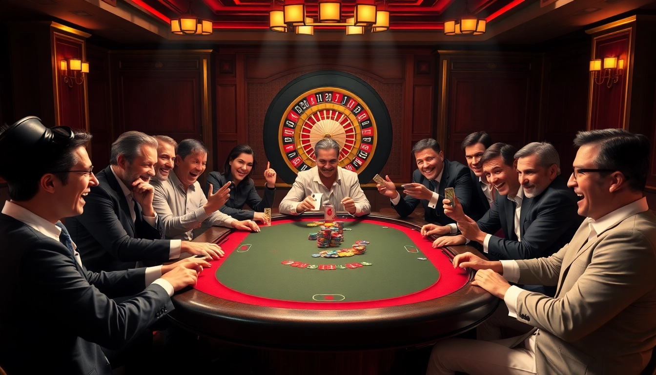 Engaging casino scene with diverse players, featuring 'phim 3d trung quốc' characters, poker action.
