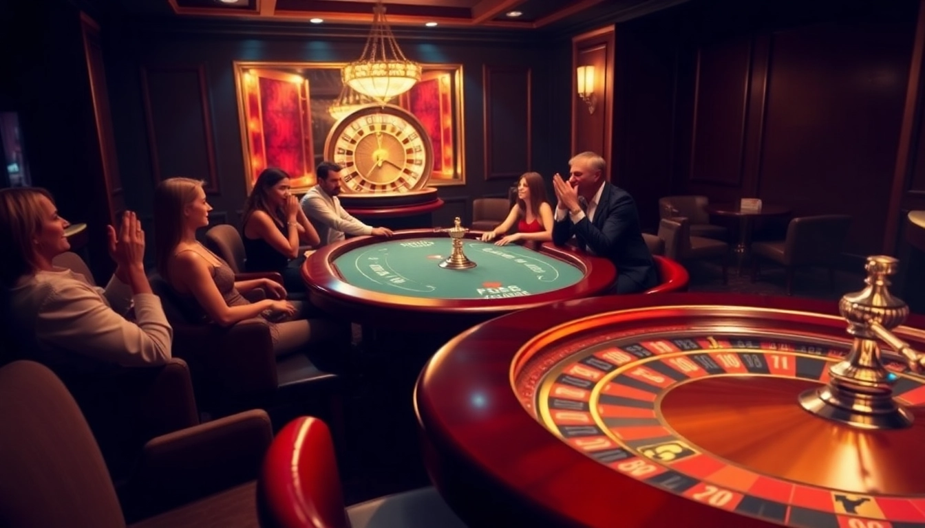 Explore thrilling gameplay on safe and licensed casino platforms with vibrant poker and roulette scenes.