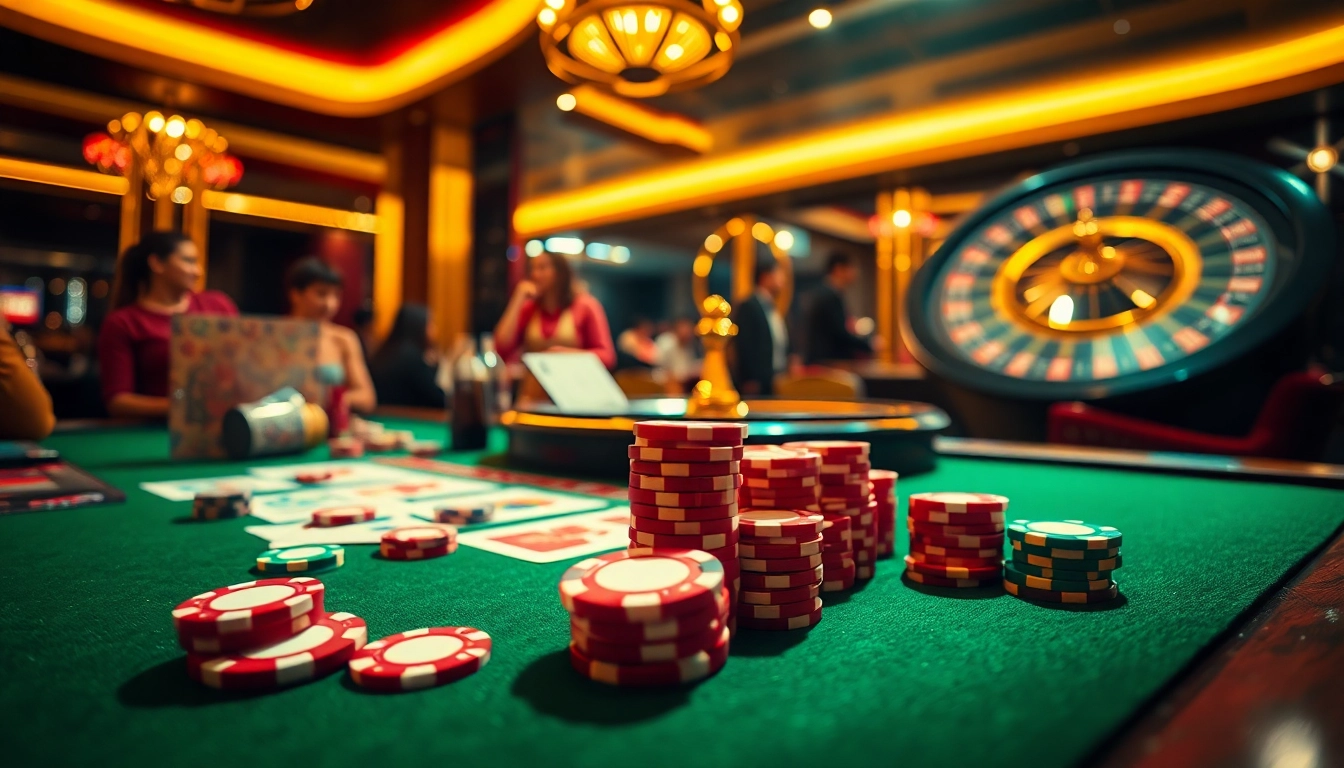 Experience the thrill at LC88 Vip with vibrant poker games and bustling casino action.