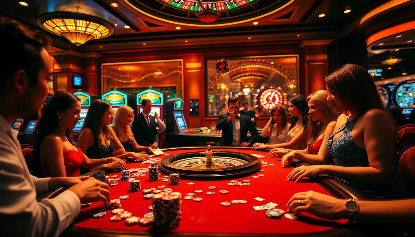 Exciting gameplay at BL555 with colorful poker chips and dynamic casino atmosphere.