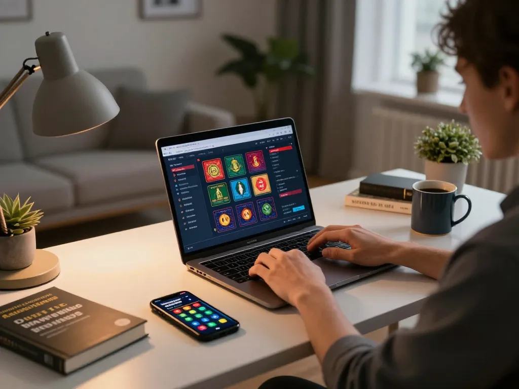 Engaging in online casino gaming at mb66 with strategic plans and betting tools in a cozy setting