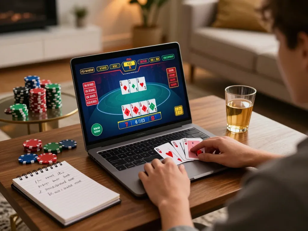 Experience live dealer poker gaming at hitclub with dynamic gameplay and cozy home atmosphere.