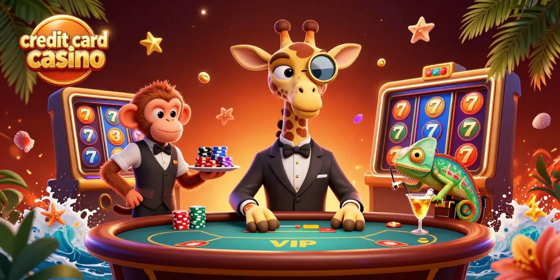 Experience thrilling gameplay at a credit card casino with engaging characters and vibrant visuals.