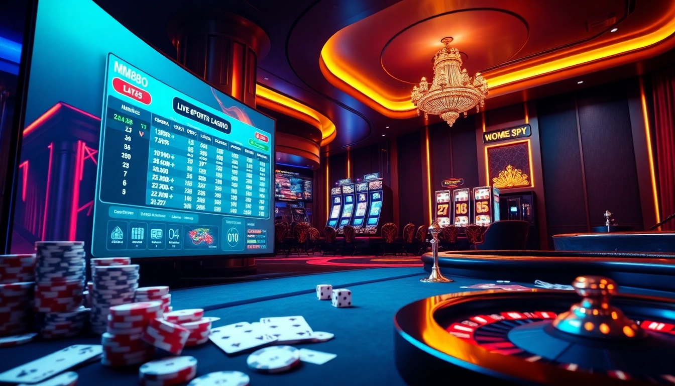 Placing strategic bets on https://hm88.cafe/ with vibrant poker chips and dynamic casino odds