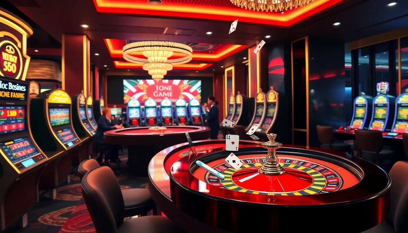 Xocdia88 players enjoying a thrilling gaming experience at a modern casino table.