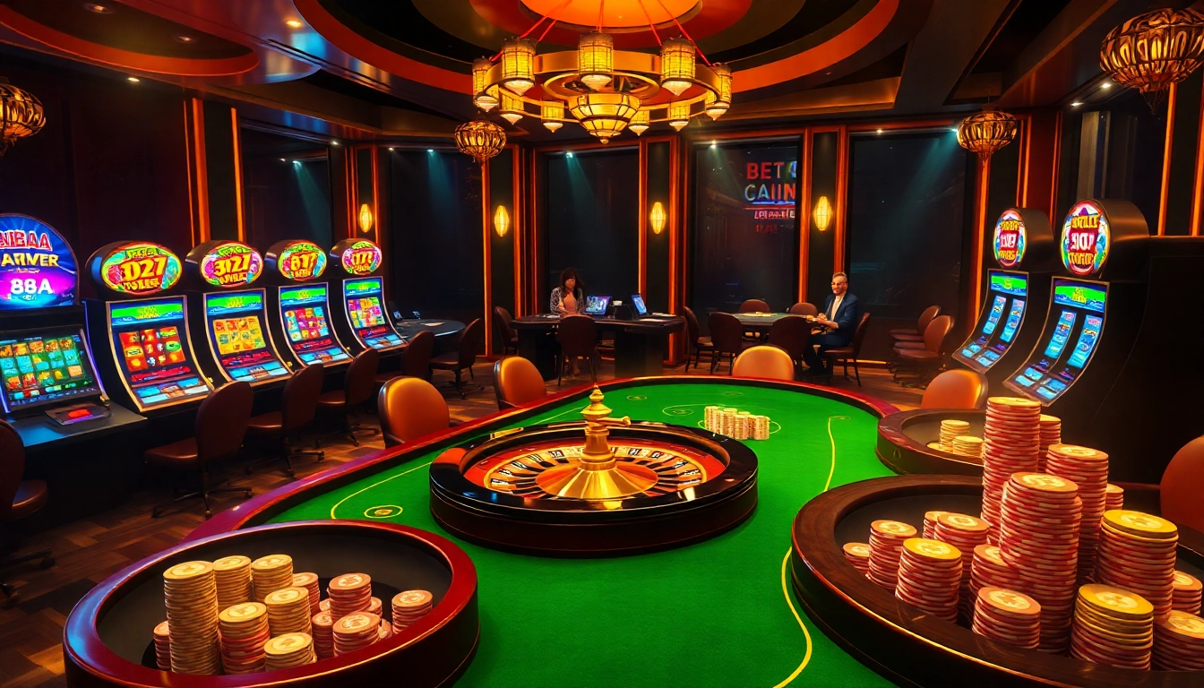 Players enjoying the excitement of 88AA at a lavish casino table.