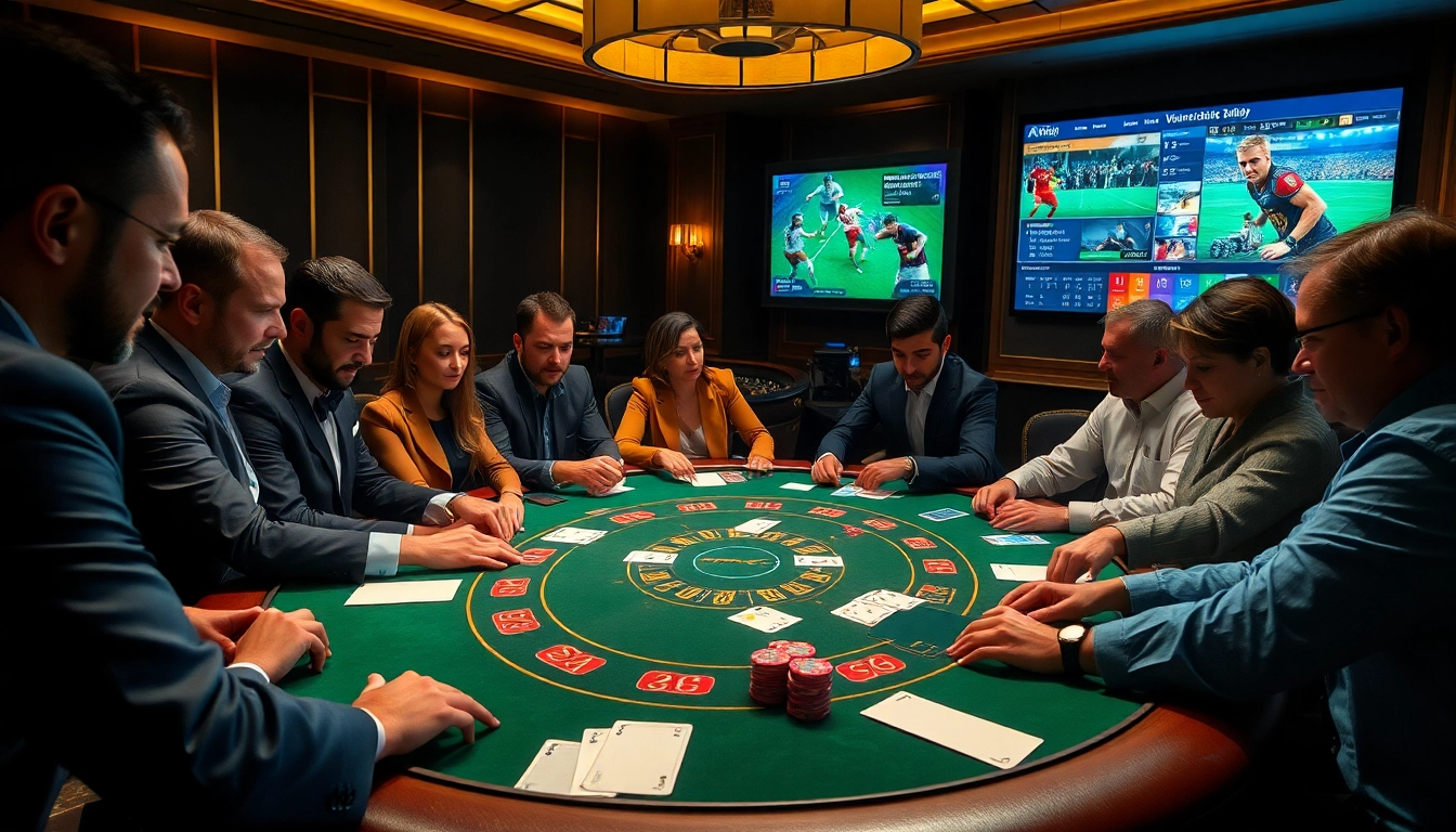 Experience the excitement of Vaoluoitv with engaging poker gameplay at a luxurious, high-stakes table.