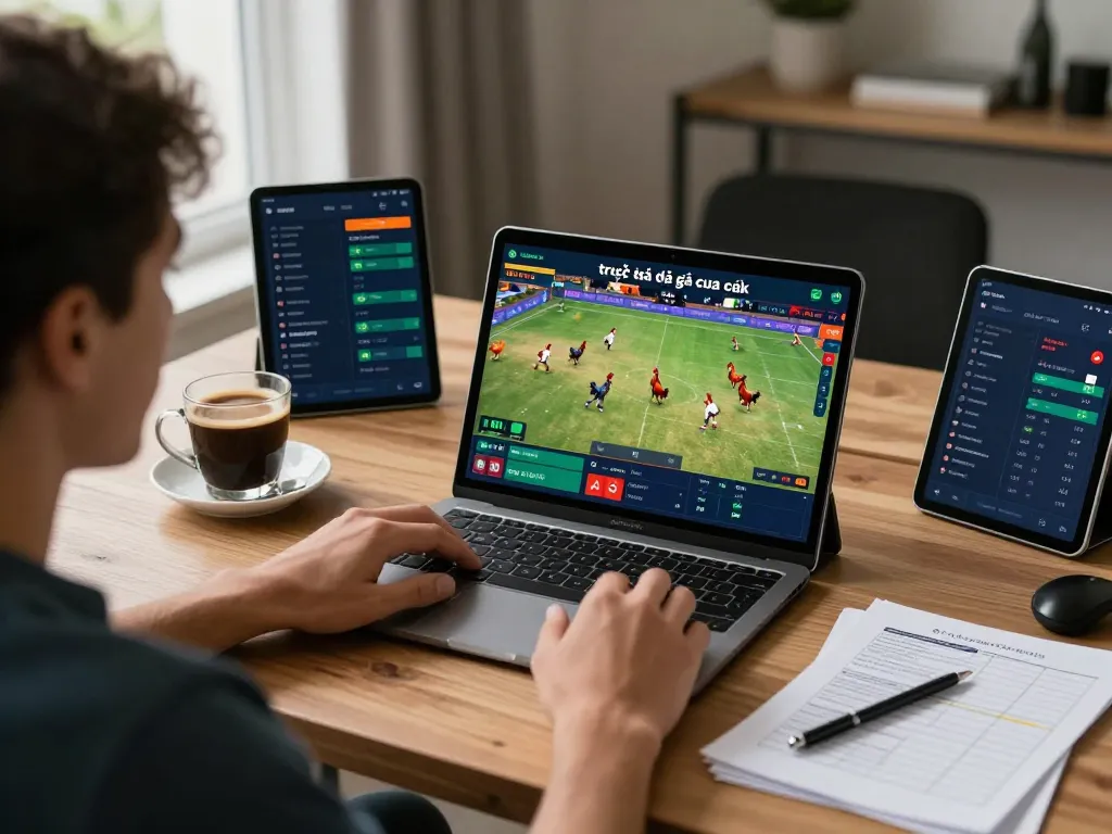 Experience "trực tiếp đá gà cựa sắt" with live streaming and user engagement at home.
