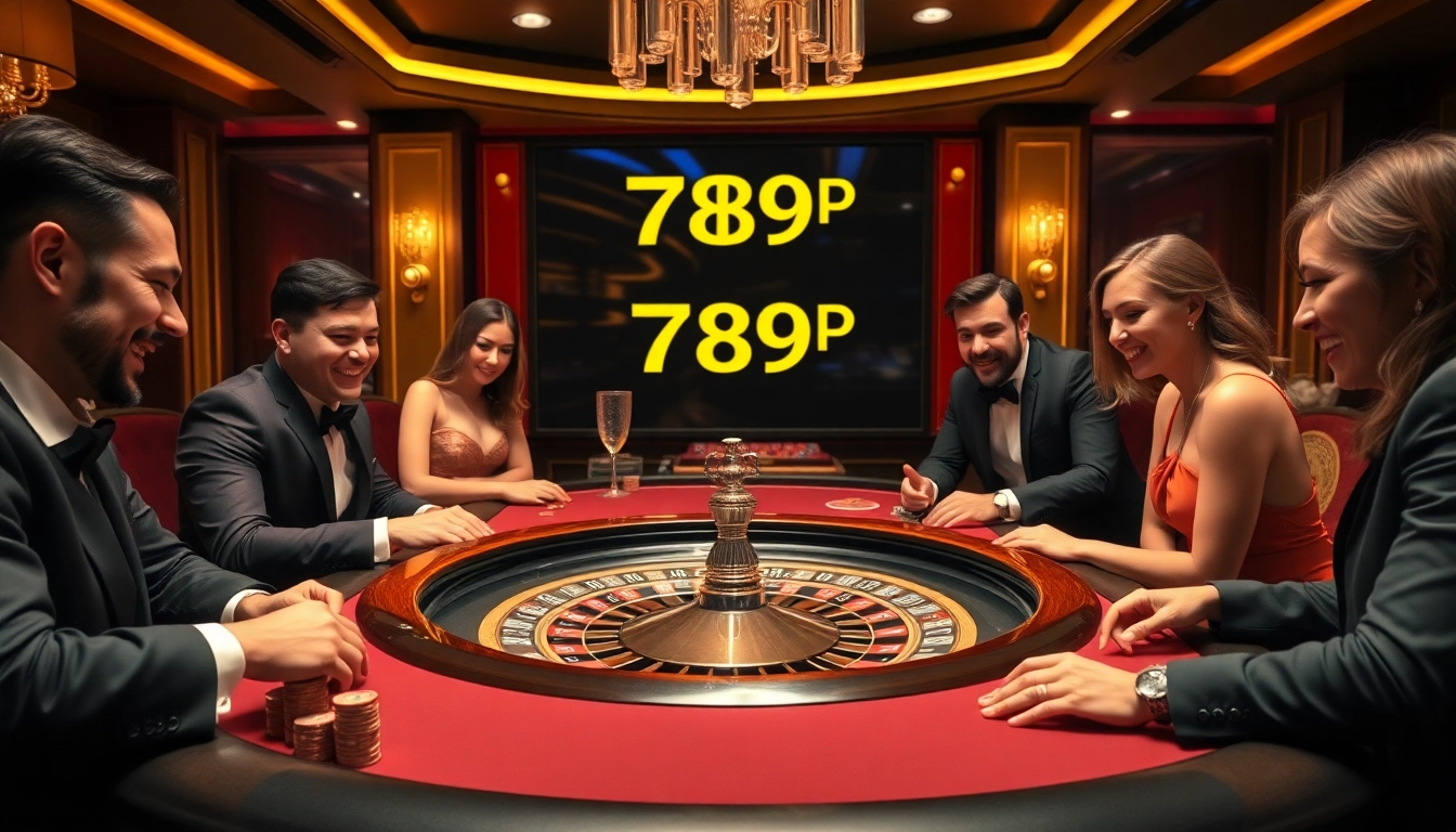 Experience the thrill of gambling at a luxurious casino with roulette and 789P excitement.