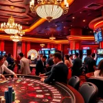 High-stakes gaming scene at XXGG casino, showcasing diverse players in an exciting atmosphere.