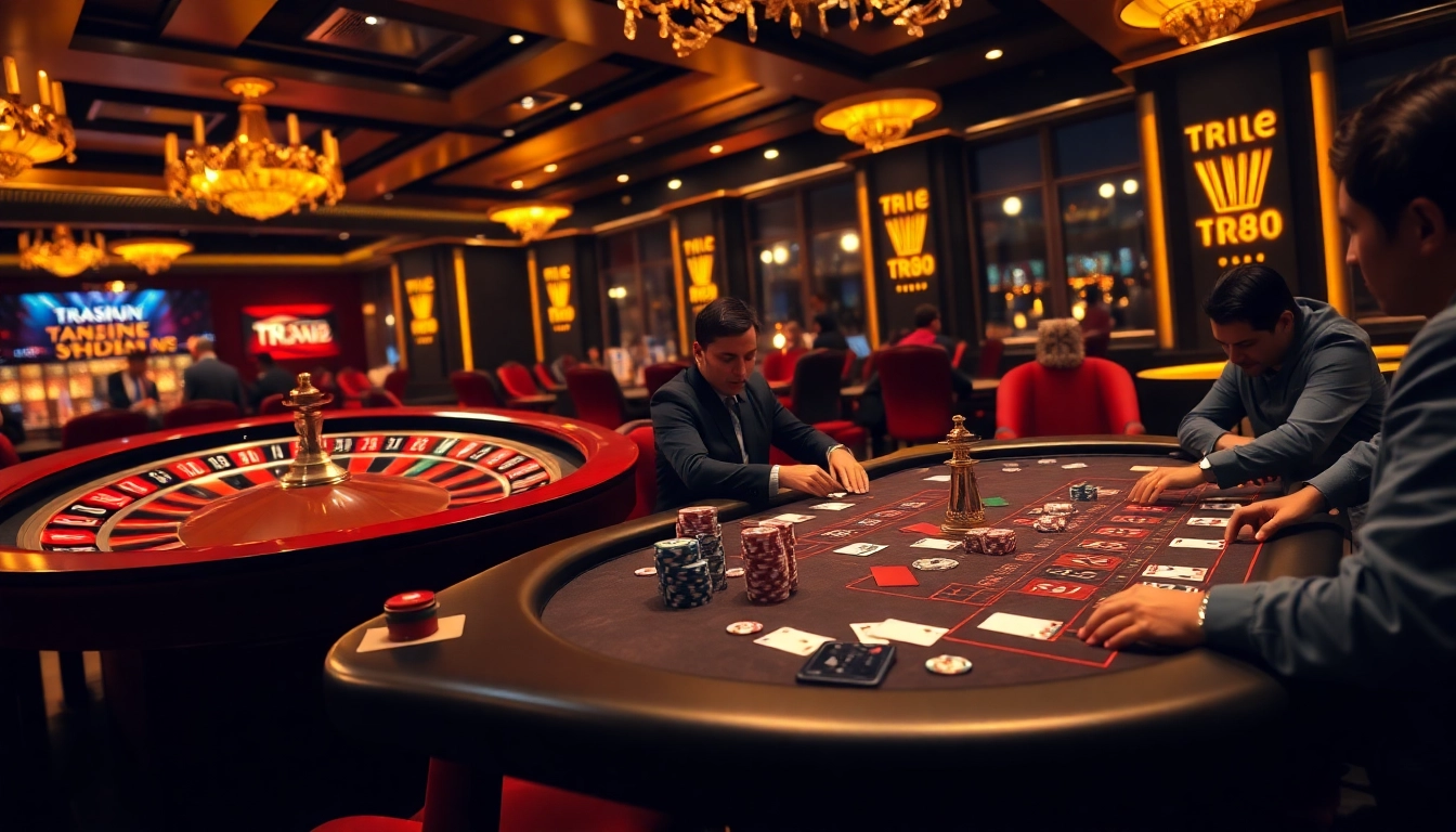 TR88 offers professional poker gameplay in a luxurious casino setting, showcasing strategic excitement.