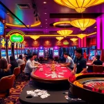 Experience thrilling gameplay at https://sclub88.app/ with vibrant casino slot machines and poker tables.